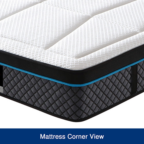 Queen Mattress in Coolmax Memory Foam 6 Zone Pocket Coil Soft Firmness