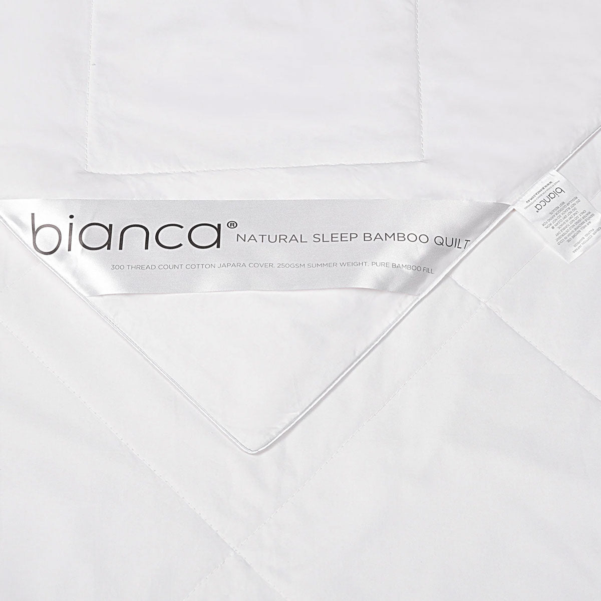 Bianca 250GSM Natural Sleep Bamboo Summer Quilt Double