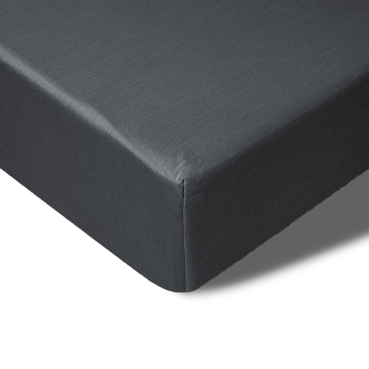 Accessorize 400TC Charcoal Bamboo Cotton Fitted Sheet 40cm Wall Single